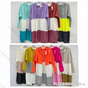 Cardigan tenký pletený dlouhý rukáv dámský (S/M ONE SIZE) ITALSKÁ MÓDA IMWC215928