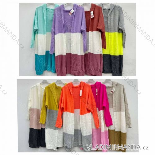 Kabát flaušový teplý dlouhý dámský (UNI S/M) ITALSKÁ MÓDA IMD20159