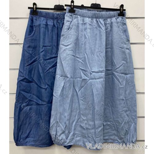 Sukňa riflová stredne dlhá dámska (S / M ONE SIZE) TALIANSKÁ MÓDA IMWC215955