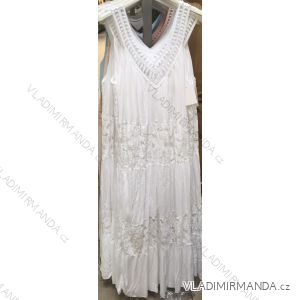 Šaty letní krajkové na ramínka dámské (S/M ONE SIZE) ITALSKÁ MÓDA IMWT215962