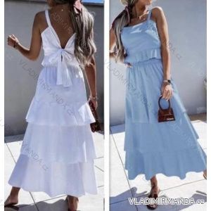 Súprava letná top na ramienkach a sukne dlhá dámska (S / M ONE SIZE) TALIANSKÁ MÓDA IMWB215975
