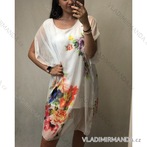 Kurzarmkleid für Damen in Übergröße (L-3XL) POLISH FASHION PMF20014