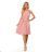 350-2 ALIZEE - chiffon dress with a binding - powder pink