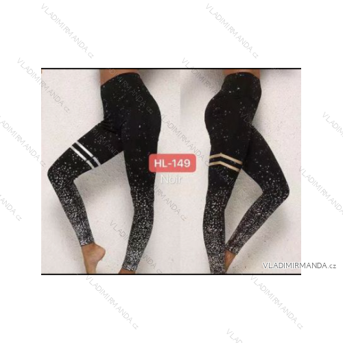 Kalhoty dlouhé koženkové dámské (uni S/M, uni L/XL) Turecká móda TM920enleg-8422