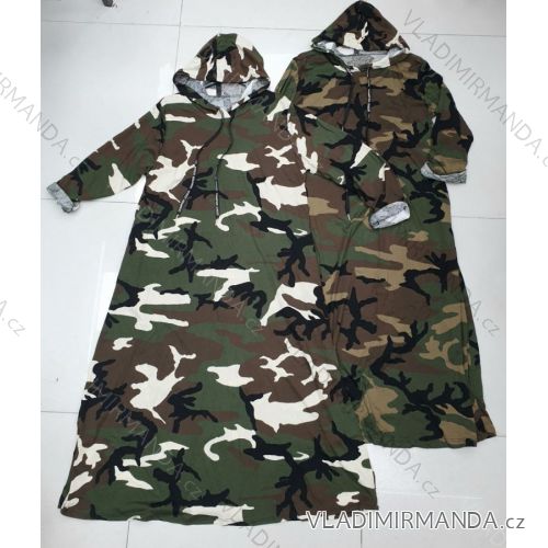 Šaty dlouhý rukáv maskáč dámské (S/M ONE SIZE) ITALSKÁ MÓDA IMWA216046