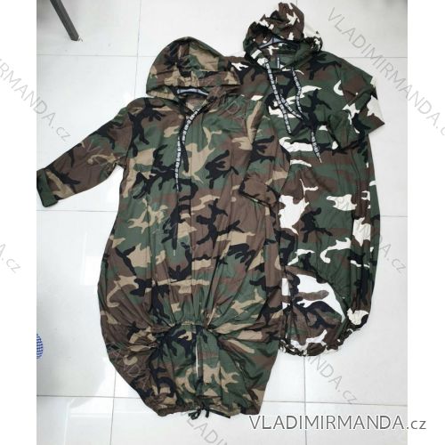 Šaty dlhý rukáv s kapucňou maskáč dámske (S / M ONE SIZE) TALIANSKÁ MÓDA IMWA216049