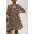 Elegant Leopard Long Sleeve Women's Dress (SM one size) ITALIAN FASHION IMWA214402