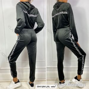 Women's long velvet sweatpants (S-XL) TURKISH FASHION TMWL20633