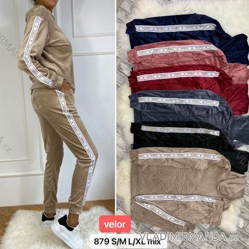 Women's long velvet sweatpants (S-XL) TURKISH FASHION TMWL20633