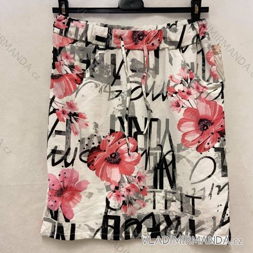 Sukně krátká letní dámska (uni s/l) ITALSKÁ MÓDA IMBS21FLO