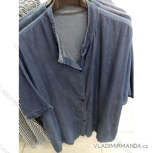 Košile riflová dlouhý rukáv dámská (S/M/L ONE SIZE) ITALSKá MóDA IM721236