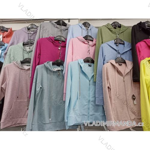 Mikina s kapucňou dlhý rukáv dámska (M-2XL) Benter BES2116578