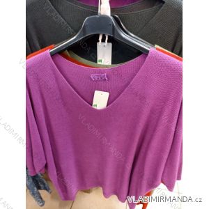 Svetr tenký dlouhý rukáv dámský (S/M/L ONE SIZE) TURECKÁ MÓDA TMA21021