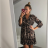 Elegant Leopard Long Sleeve Women's Dress (SM one size) ITALIAN FASHION IMWA214402 S / M Leopard