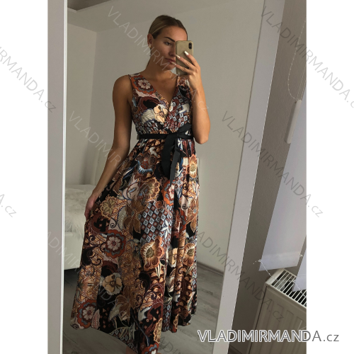 Women's icecool wide straps summer dress (UNI S / M) ITALIAN FASHION IMM20754-4