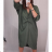 Šaty dlhý rukáv dámske oversize (XL / 4XL ONE SIZE) TALIANSKÁ MÓDA IMM21102 / DR královsky modrá