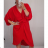Šaty dlhý rukáv dámske oversize (XL / 4XL ONE SIZE) TALIANSKÁ MÓDA IMM21102 / DR královsky modrá