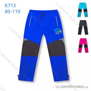 Kalhoty dlouhé šusťákové bavlněná podšívka dětské kojenecké chlapecké a dívčí (80-110) KUGO K713