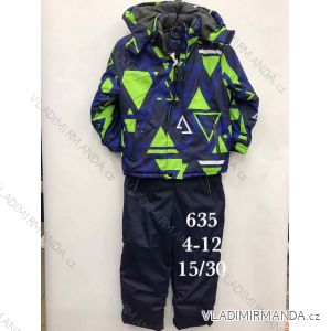 Souprava zimní bunda a kalhoty dětská dorost chlapecká (4-12 LET) ITALSKÁ MÓDA HKW21635
