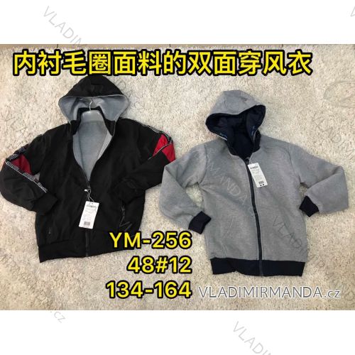 Mikina s kapucňou na zips dorast chlapčenská (134-164) ACTIVE SPORT ACT21YM-256