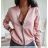 Mikina bomber na zip dámská (S/M ONE SIZE) ITALSKÁ MÓDA IMWE216429
