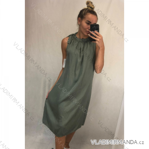 Šaty letní bez rukávu dámské (M/L ONE SIZE) ITALSKÁ MÓDA IMWC215200