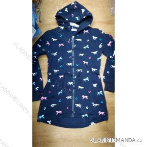 Mikina s kapucí na zip dětská dorost dívčí (134-164) TUZZY TURECKÁ MÓDA TM221052