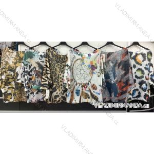 Svetr pletený tenký dlouhý rukáv dámský (S/M ONE SIZE) ITALSKÁ MÓDA IMWD216442