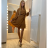 Elegantes Langarmkleid für Frauen (UNI S / L) ITALIAN FASHION IMWA20996