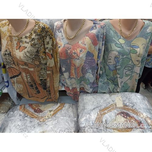 T-Shirt Kurzarm Damen übergroß (2xl-4xl) TURKISH FASHION FMB20006