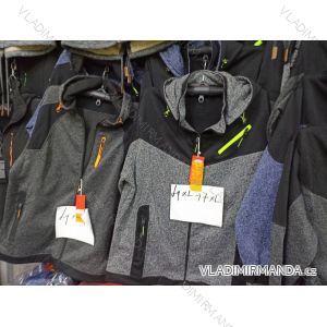 Mikina na zip s kapucí pánská nadrozměrná (4XL-7XL) HKD HKD21012