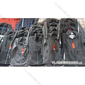 Mikina na zip s kapucí pánská nadrozměrná (4XL-7XL) HKD HKD21017