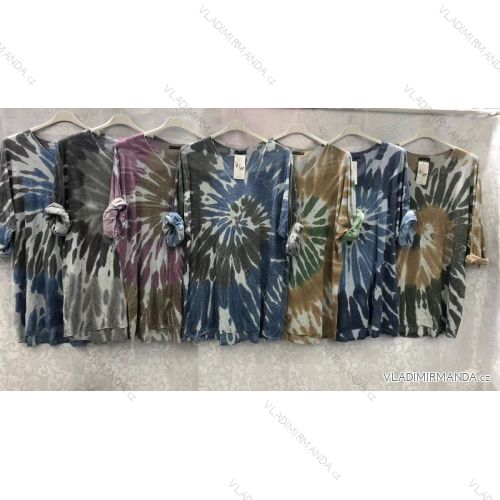 Tunika dlhý rukáv dámska nadrozměr (3XL / 4XL ONE SIZE) TALIANSKÁ MÓDA IMWQ21120