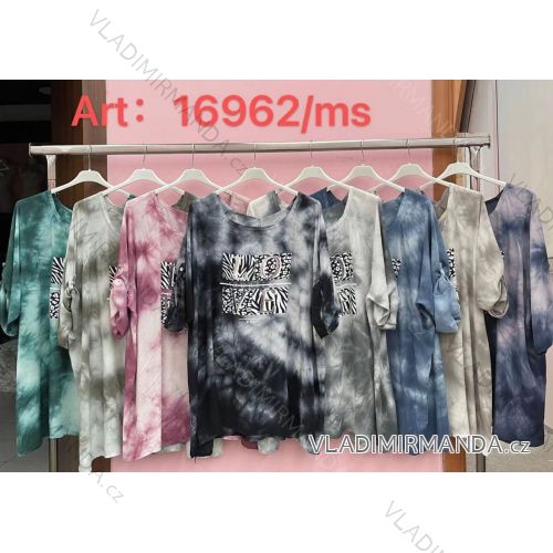 Tunika dlhý rukáv dámska nadrozměr (3XL / 4XL ONE SIZE) TALIANSKÁ MÓDA IMWQ2116962