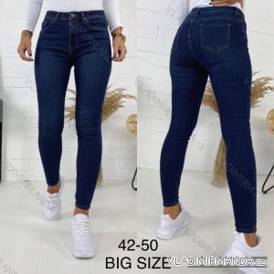 Rifle jeans dlhé dámske nadrozměr (42-50) JEANS JAW216561