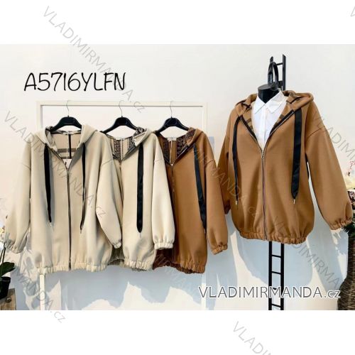 Damen dünne Kapuzenjacke (M / L ONE SIZE) ITALIAN FASHION IMWD21A5716YLFN