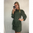 Langarmhemd für Damen (S / M ONE SIZE) ITALIAN FASHION IMWK21010 S / M Khaki