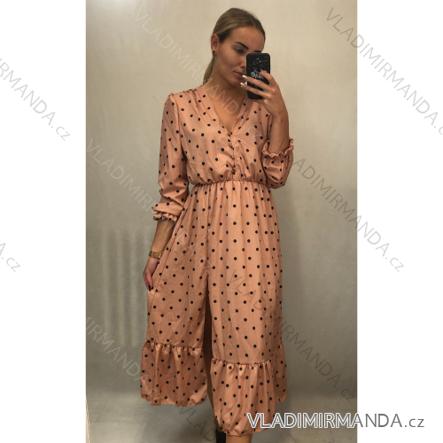 Elegant Shirt Dress Long Sleeve Women (UNI S / L) ITALIAN FASHION IMWA21115
