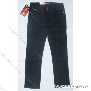 Kalhoty plátěné slabé dámské nadrozměrné (30-42-černé) SUNBIRD SX-5788A