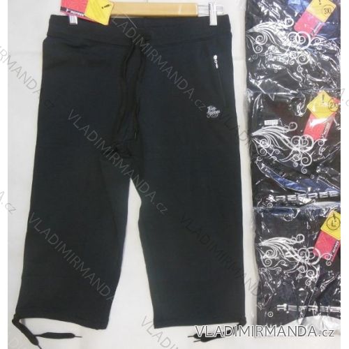 Tepláky 3/4 krátké dámské nadrozměrné (l-3xl) REFREE 83172