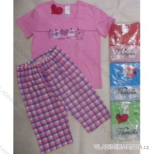 Pyjamas Kurzarm und 3/4 Hose Damen Baumwolle (m-2xl) VLOMOLLA SECRET 83084

