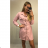Šaty elegantné košeľové dlhý rukáv dámska (S / M ONE SIZE) TALIANSKÁ MÓDA IMWK21398/DR červená