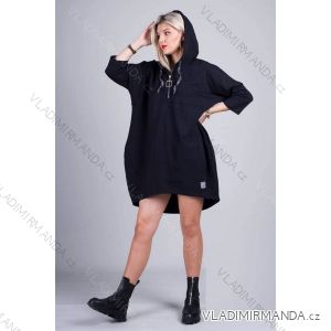 Zip Hoodie Long Sleeve Women's Plus Size (3XL / 4XLONE SIZE) TURKISH FASHION IMLI21034 / DR