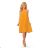 350-3 ALIZEE - chiffon dress with a binding - Honey color