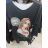Dress / T-shirt oversize leisure long sleeve women's oversized (XL / 2XL ONE SIZE) ITALIAN FASHION IM721310