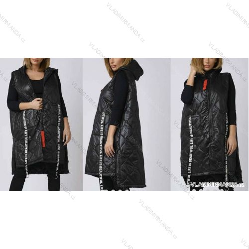 Damen Kapuzenweste (S / M ONE SIZE) ITALIAN FASHION IMWA216604
