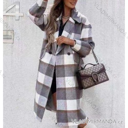 Kabát flaušový dámský (S/M ONE SIZE) ITALSKÁ MÓDA IMWA216614