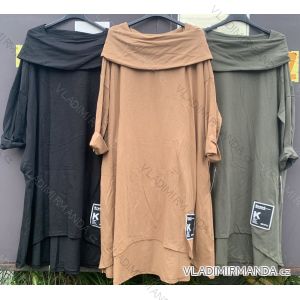 Šaty dlouhý rukáv dámské (M/L ONE SIZE) ITALSKÁ MÓDA IMWM216752