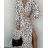 Sommer Hemdkleid Langarm Oversize Damen (S / M ONE SIZE) ITALIAN FASHION IMWM216078