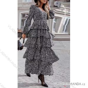 Damen Langes Sommer Langarmkleid (S / M ONE SIZE) ITALIAN FASHION IMWG216100
